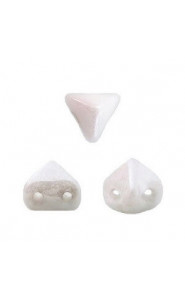 Les perles par Puca® Super-kheops beads Opaque White Ceramic Look  03000/14400
